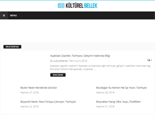 Tablet Screenshot of kulturelbellek.com